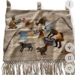 Rustic Farmyard Kids Wall Tapestry